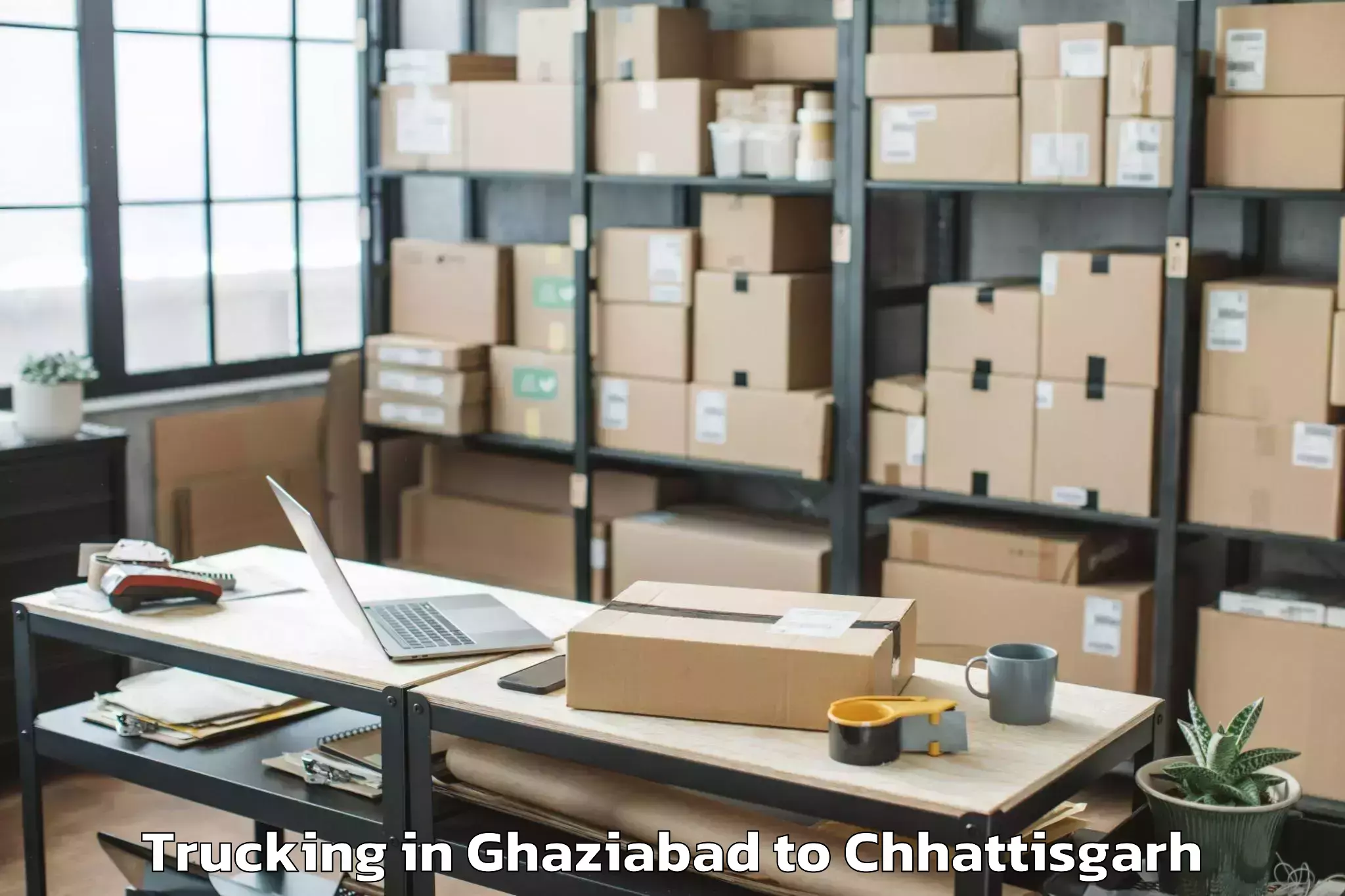 Easy Ghaziabad to Bilaigarh Trucking Booking